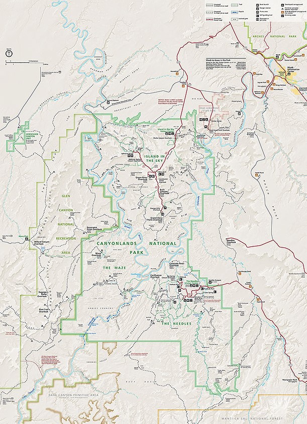 Canyonlands National Park Map | Camping Life Dreams